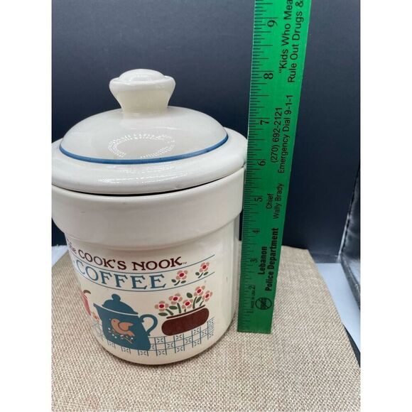 Vintage Craft USA Ceramic The Cook's Nook Coffee Canister Cookie Crock - Picture 7 of 7
